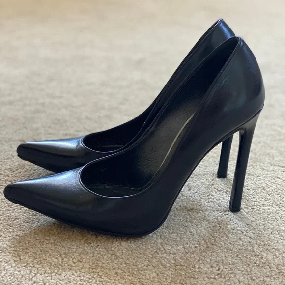 Bottines Stuart Weitzman En Daim Noir - Pointe Fine, Strass - Taille US 7.5 M - Occasion